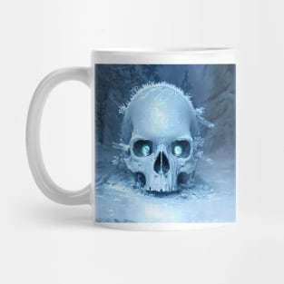 skull snow ice wilderness frozen skeleton and bones Mug